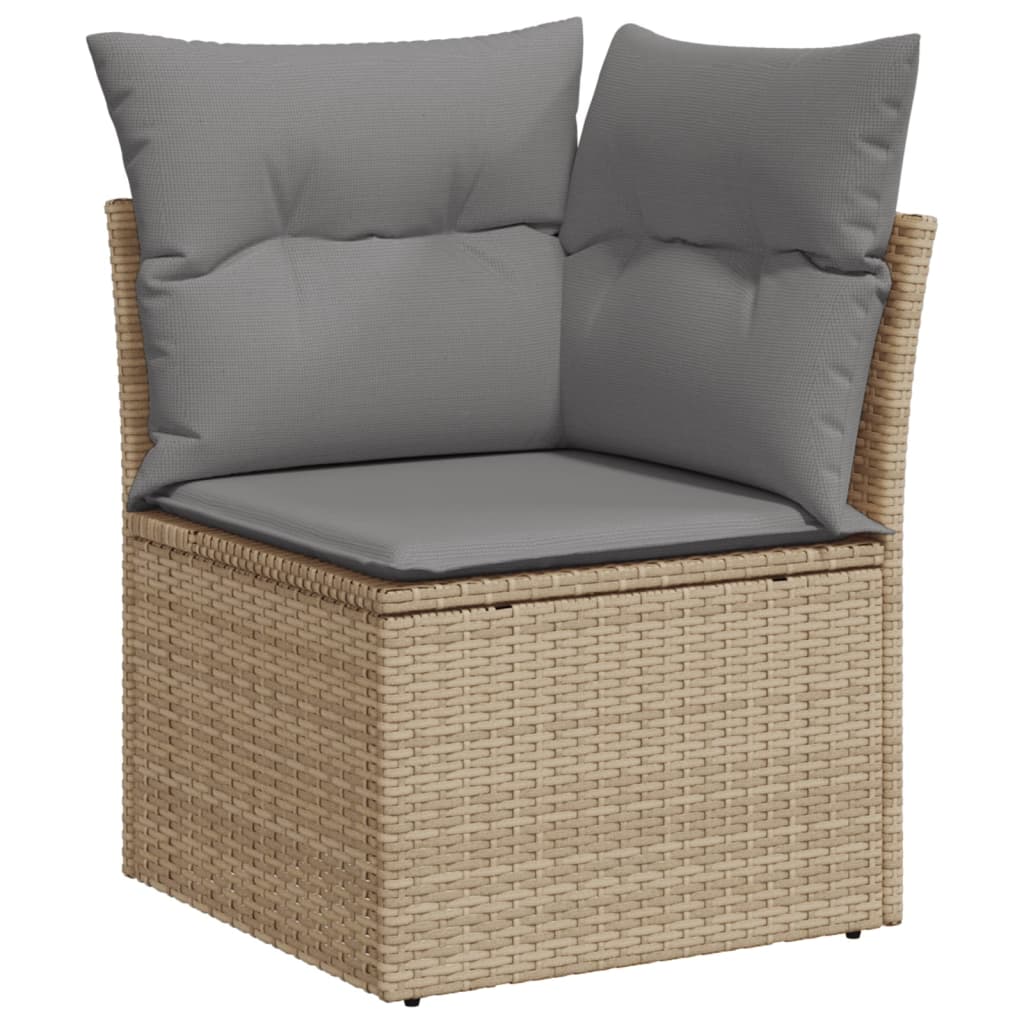 vidaXL Patio Sofa Set 10-θέσια Mix Beige and Light Grey