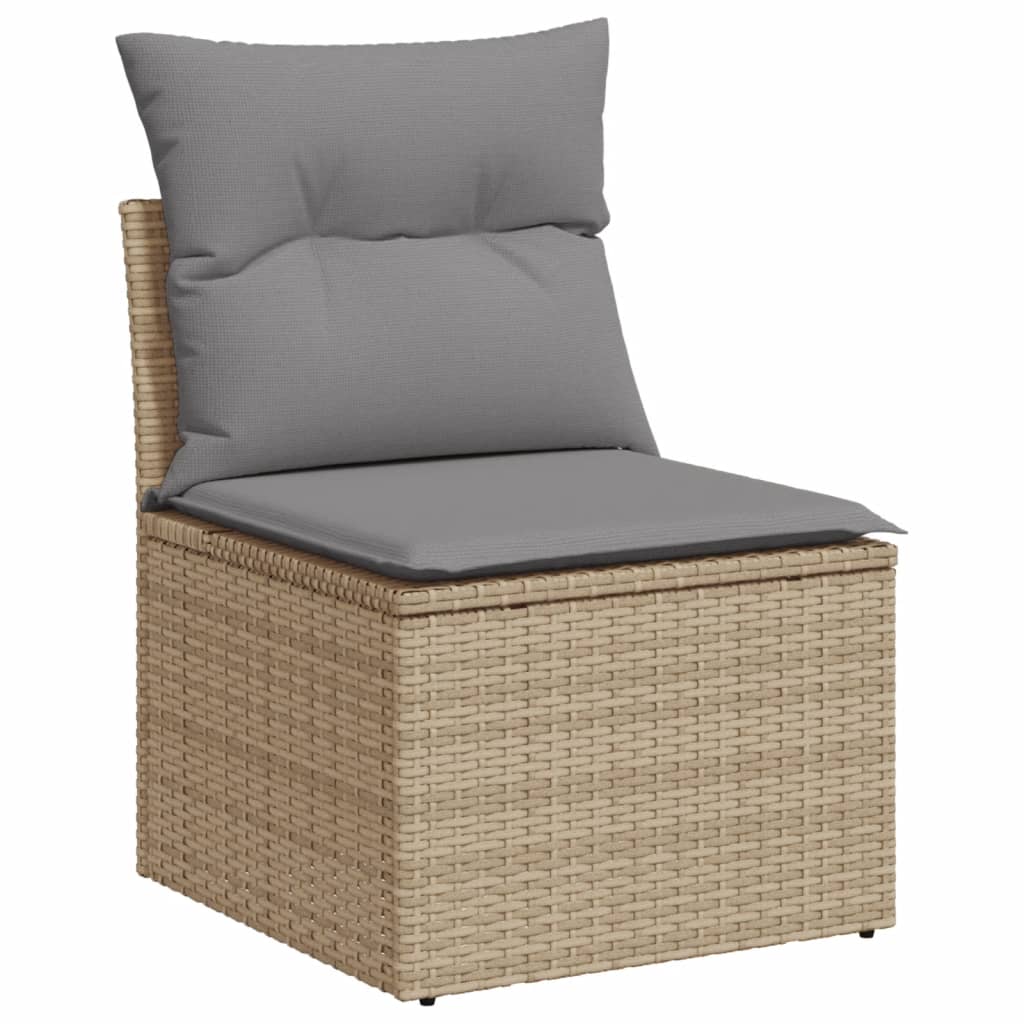 vidaXL Patio Sofa Set 10-θέσια Mix Beige and Light Grey