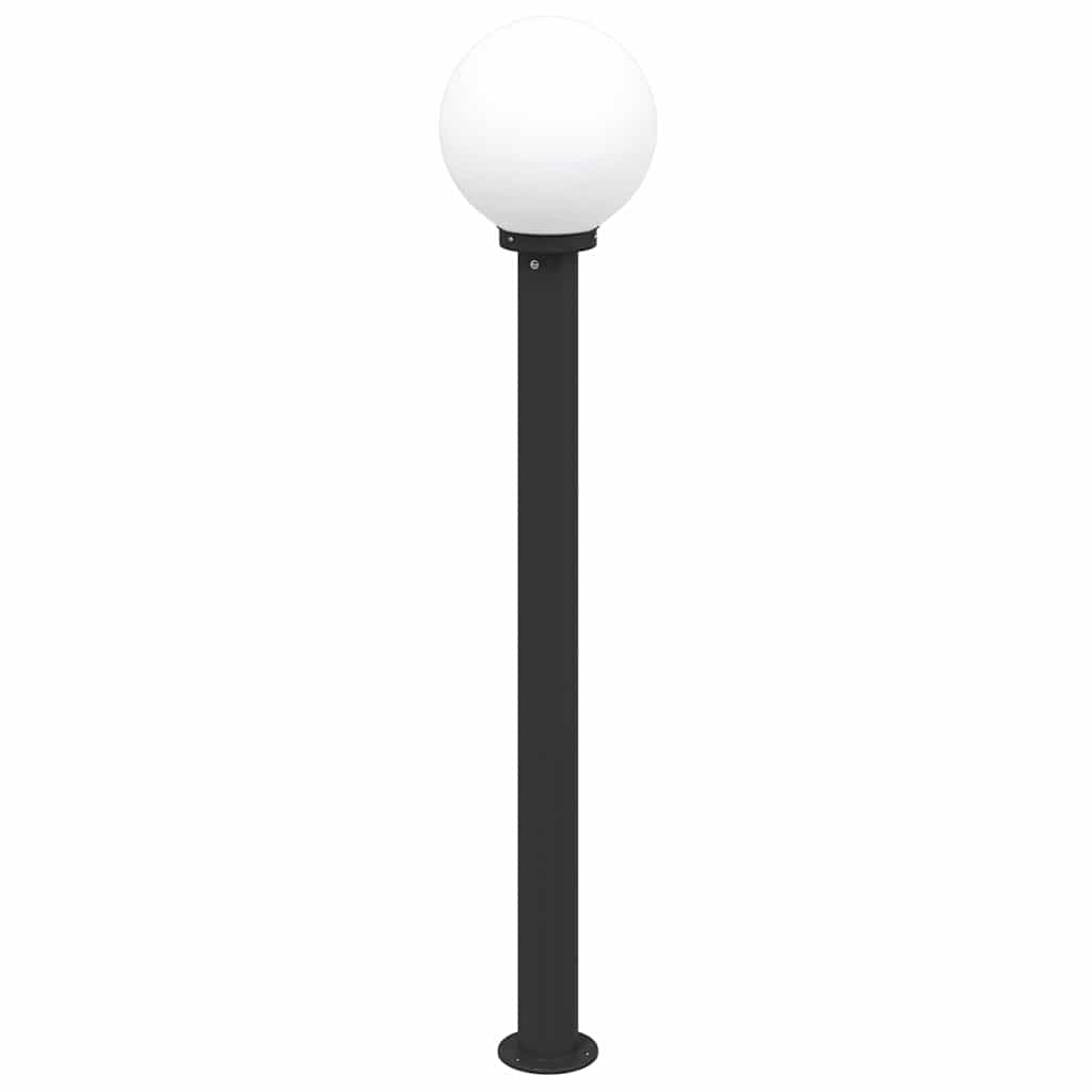 vidaXL Φωτιστικό Κολωνάκι Μαύρο IP44 120 εκ.
