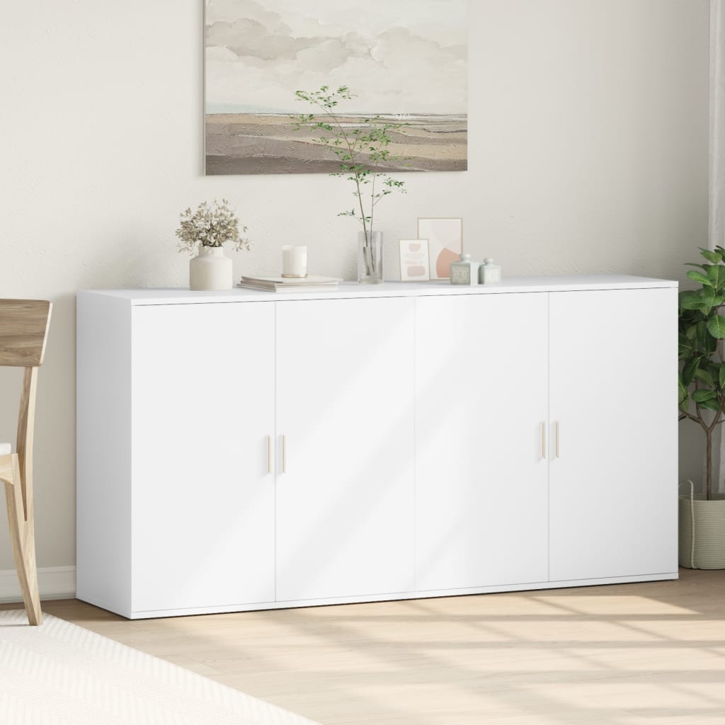 vidaXL Βοηθητικά Ντουλάπια 2 Τεμ. 79x38x80 εκ. από Επεξεργασμένο Ξύλο