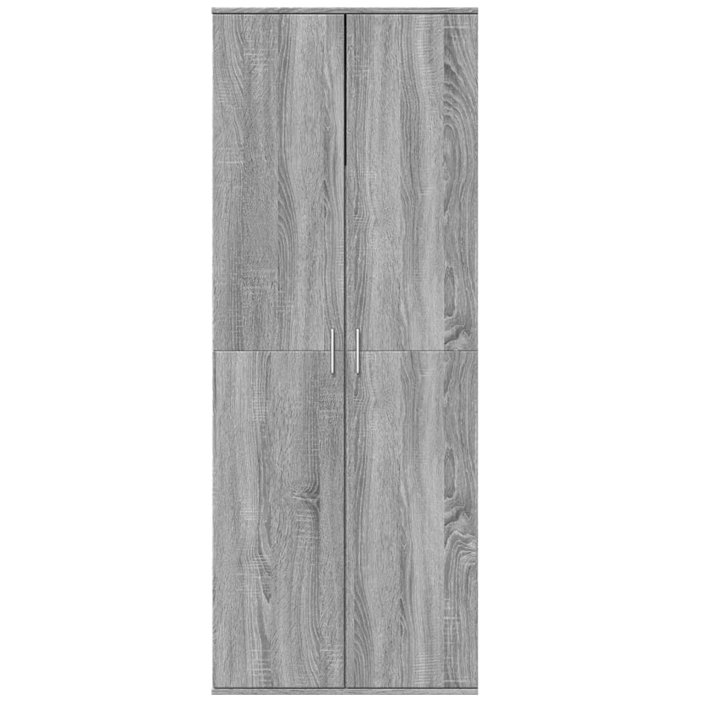 vidaXL Ντουλάπι Γκρι Sonoma 70x35x180 εκ. από Επεξεργασμένο Ξύλο