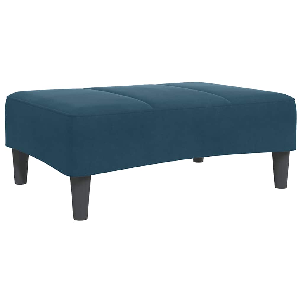 vidaXL Υποπόδιο Μπλε 77x55x31 εκ. Βελούδινο