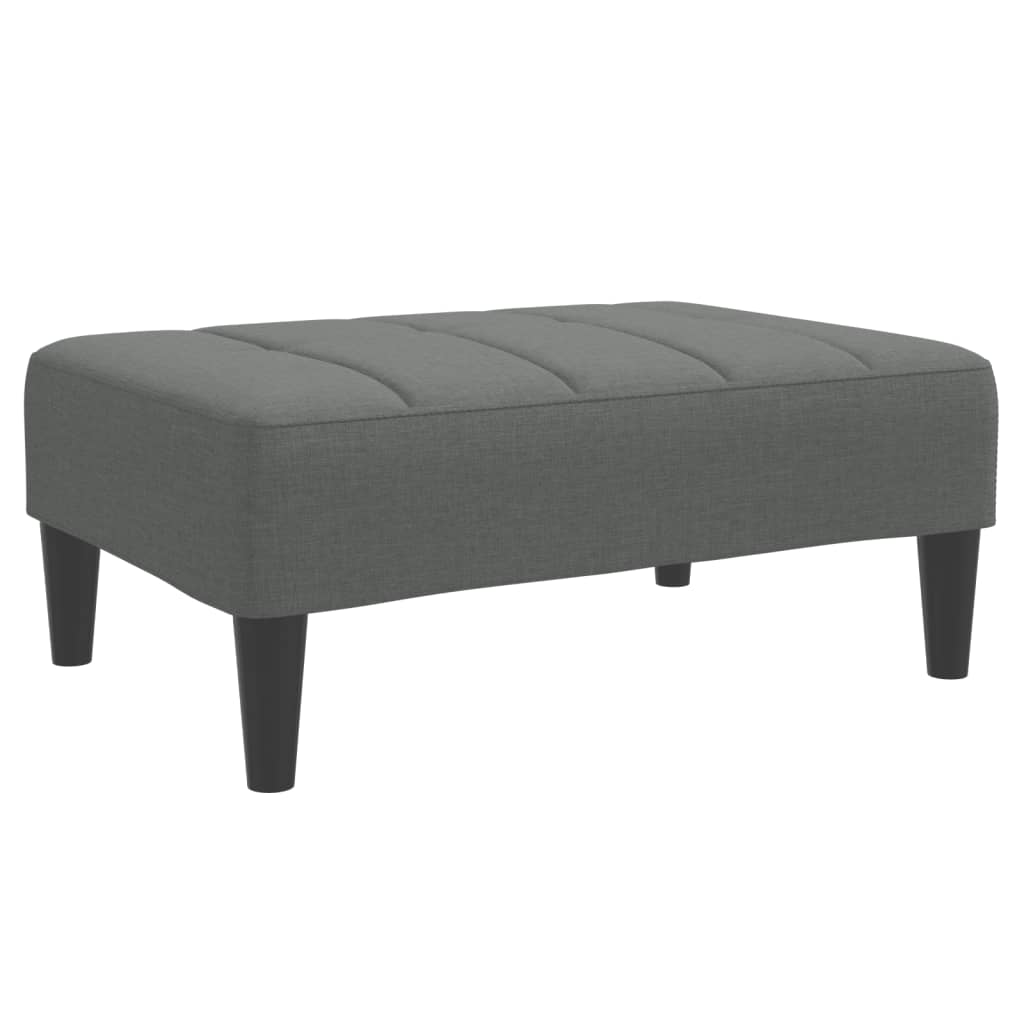 vidaXL Υποπόδιο Σκούρο Γκρι 77x55x31 εκ. Υφασμάτινο