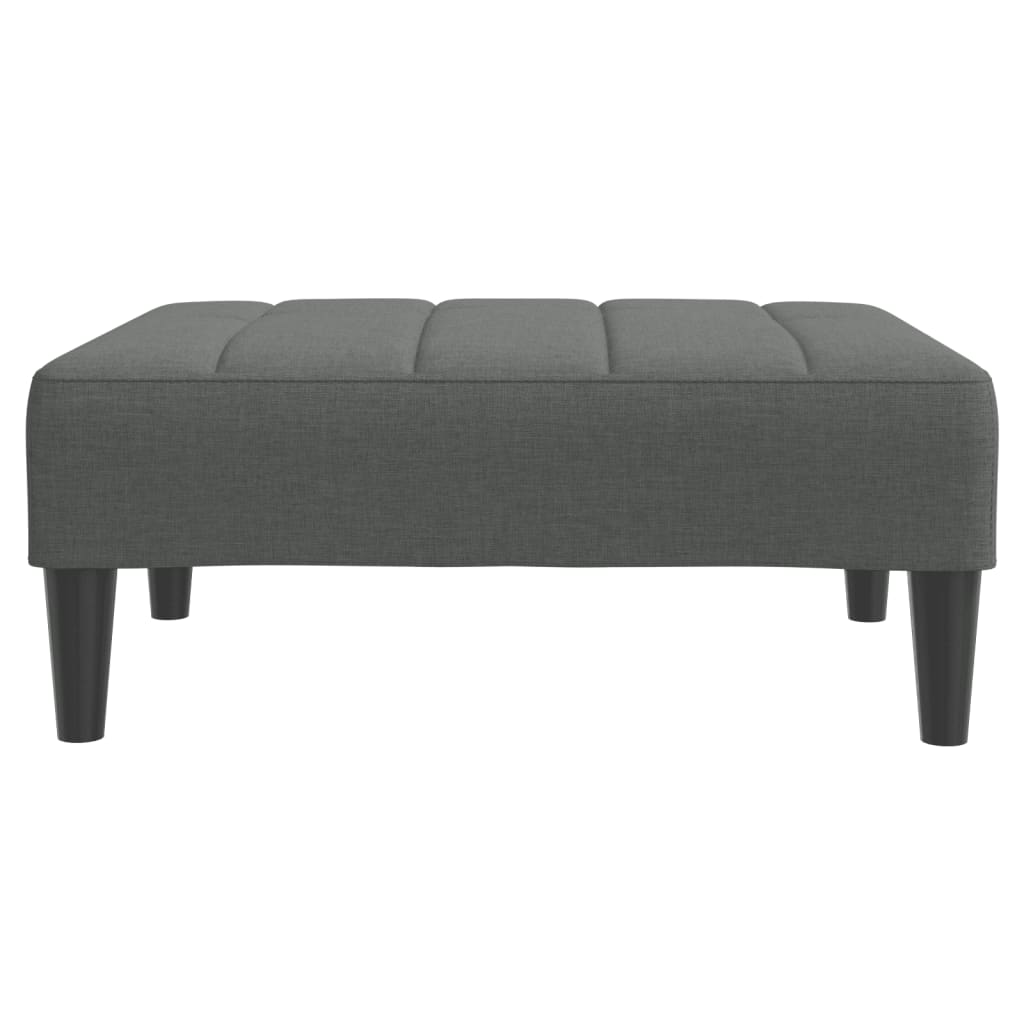 vidaXL Υποπόδιο Σκούρο Γκρι 77x55x31 εκ. Υφασμάτινο