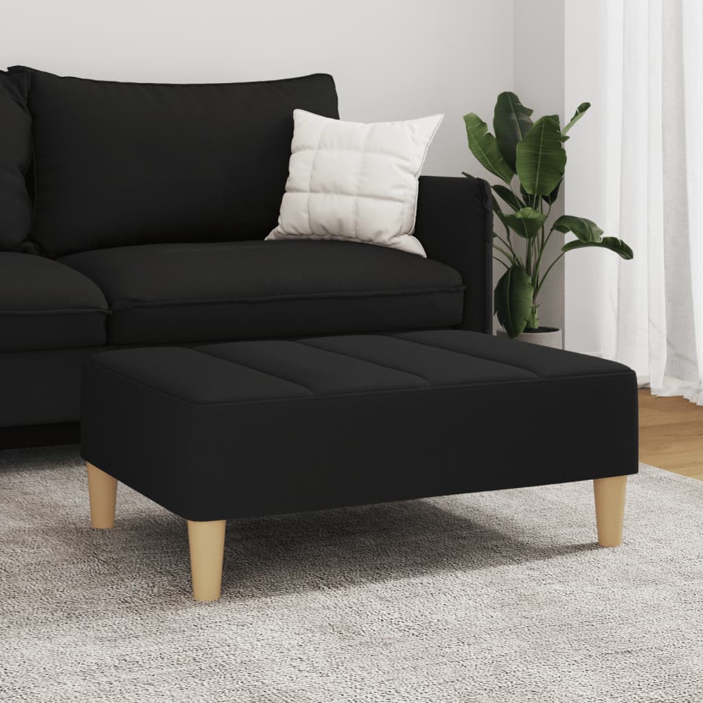 vidaXL Υποπόδιο Μαύρο 77x55x31 εκ. Υφασμάτινο