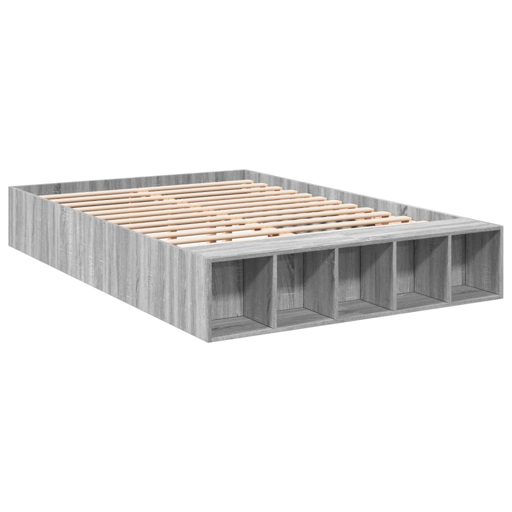 vidaXL Πλαίσιο Κρεβατιού Γκρι Sonoma 120x200 εκ. Επεξεργασμένο Ξύλο