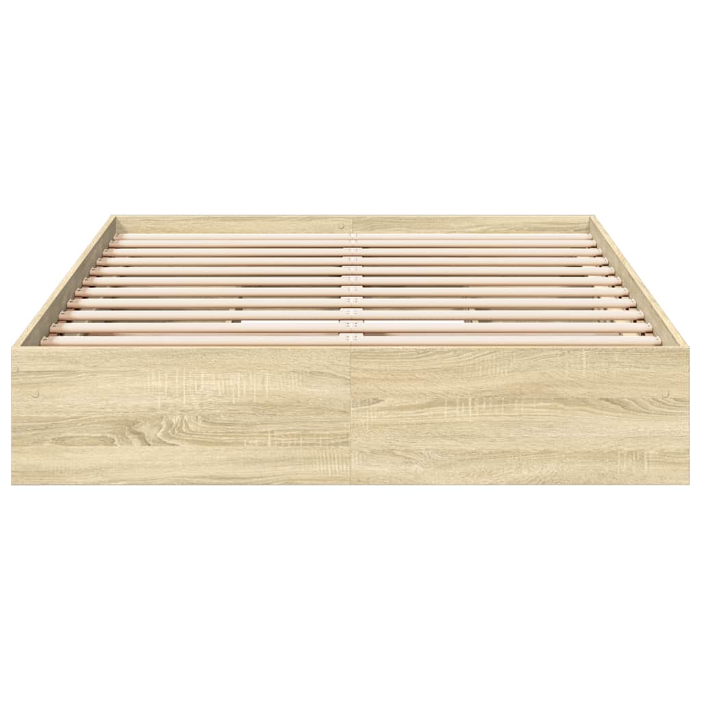 vidaXL Πλαίσιο Κρεβατιού με συρτάρια Sonoma Δρυς 120x190εκ. Επεξ. Ξύλο