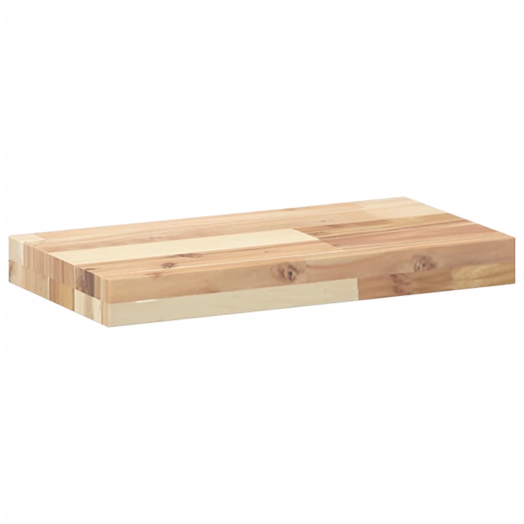 vidaXL Ράφια Πλωτά 2 τεμ. 40x20x4 εκ. από Μασίφ Ξύλο Ακακίας