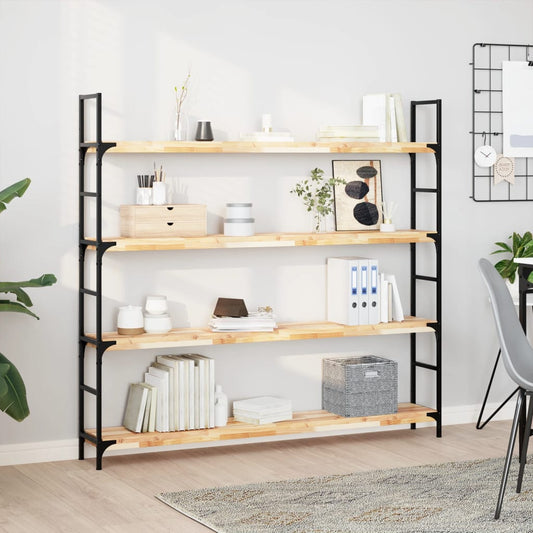 vidaXL Ράφια Πλωτά 3 τεμ. 140x20x4 εκ. από Μασίφ Ξύλο Ακακίας χωρίς Επεξεργασία