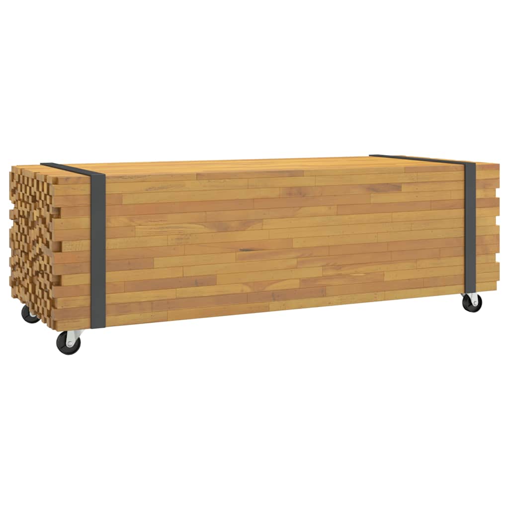 vidaXL Τραπεζάκι Σαλονιού 110x45x35 εκ. από Μασίφ Ξύλο Teak
