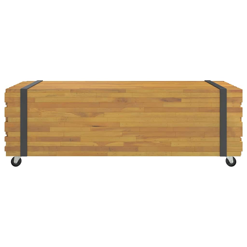 vidaXL Τραπεζάκι Σαλονιού 110x45x35 εκ. από Μασίφ Ξύλο Teak