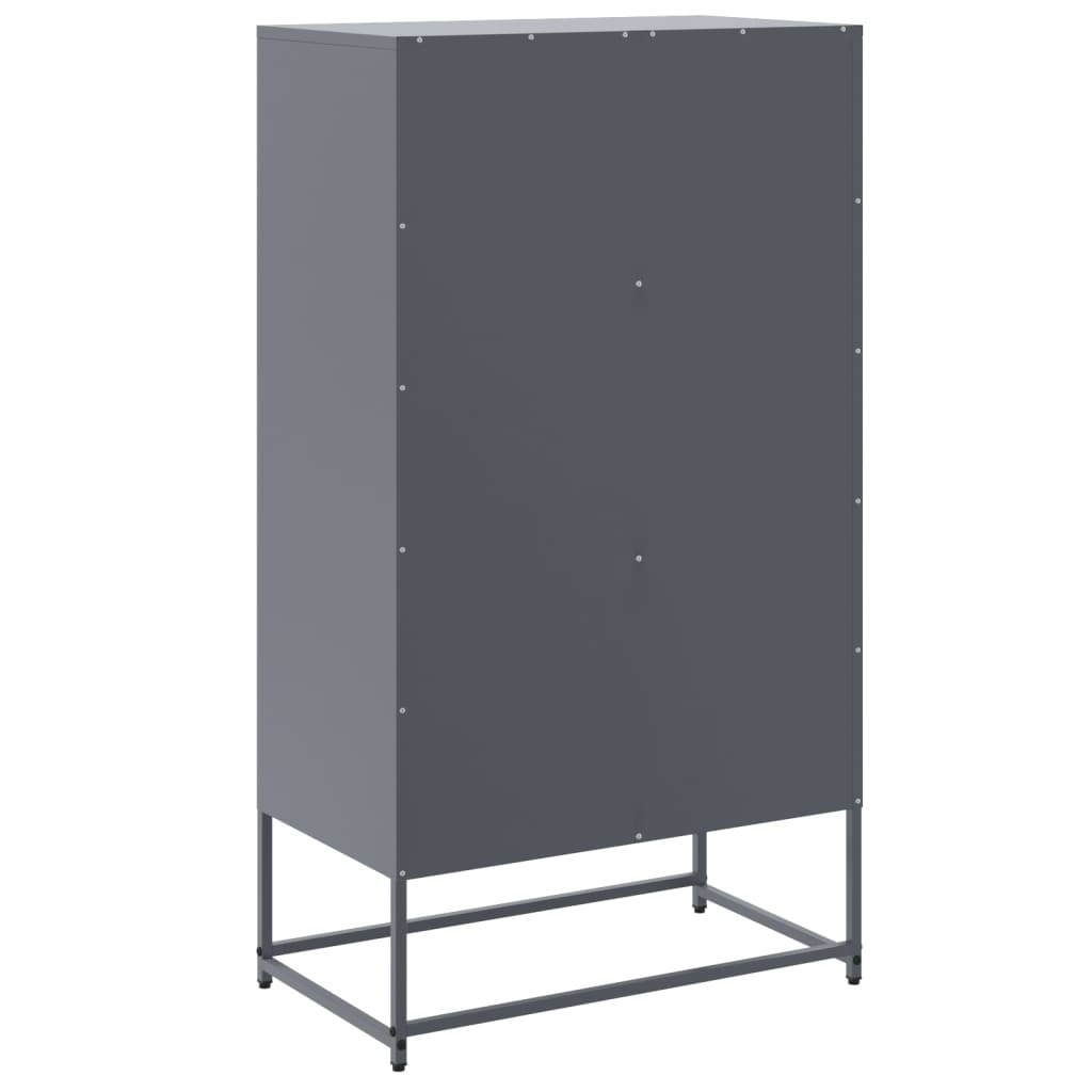 vidaXL Ντουλάπι Ανθρακί 68,5x38,5x123,5 εκ. από Ατσάλι