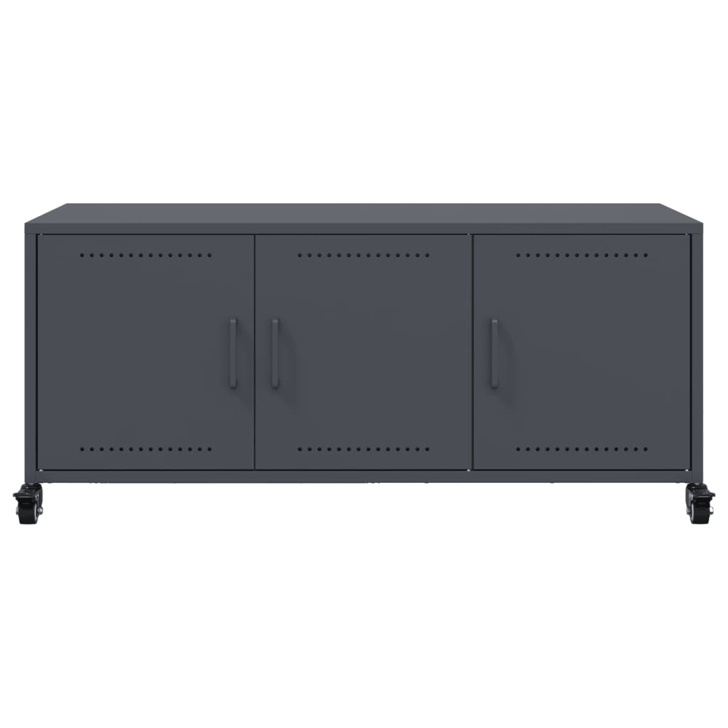 vidaXL Έπιπλο Τηλεόρασης Ανθρακί 100,5x39x43,5εκ. Ατσάλι