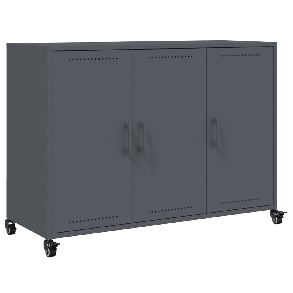 vidaXL Ντουλάπι Ανθρακί 100,5x39x72 εκ. από Χάλυβα