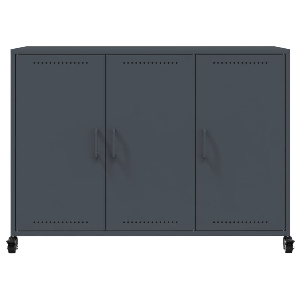 vidaXL Ντουλάπι Ανθρακί 100,5x39x72 εκ. από Χάλυβα