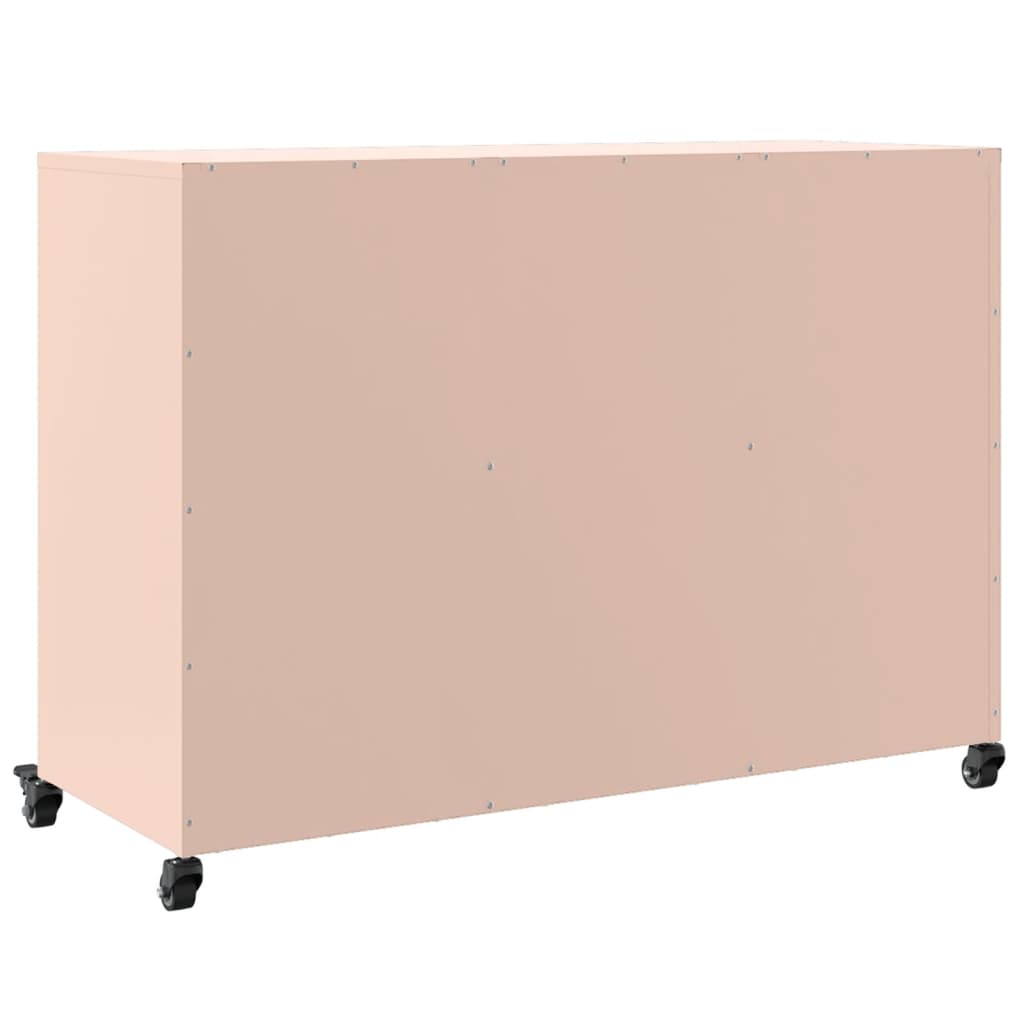 vidaXL Ντουλάπι Ροζ 100,5x39x72 εκ. από Χάλυβα