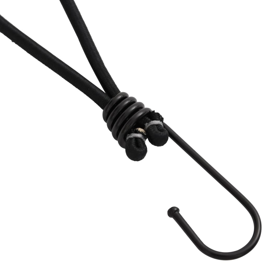 vidaXL Κορδόνια Ελαστικά Bungee με Γάντζο 25 τεμ. 17 εκ.