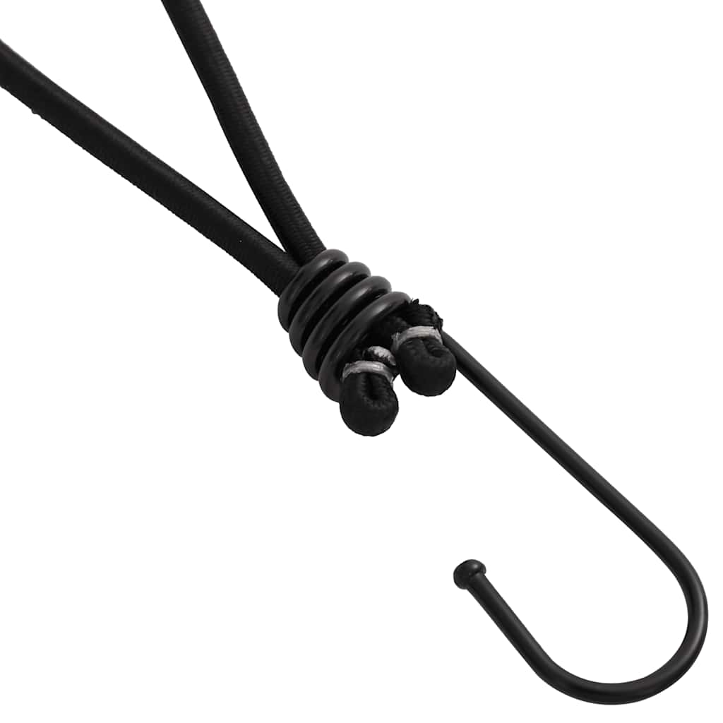 vidaXL Κορδόνια Ελαστικά Bungee με Γάντζο 50 τεμ. 17 εκ.
