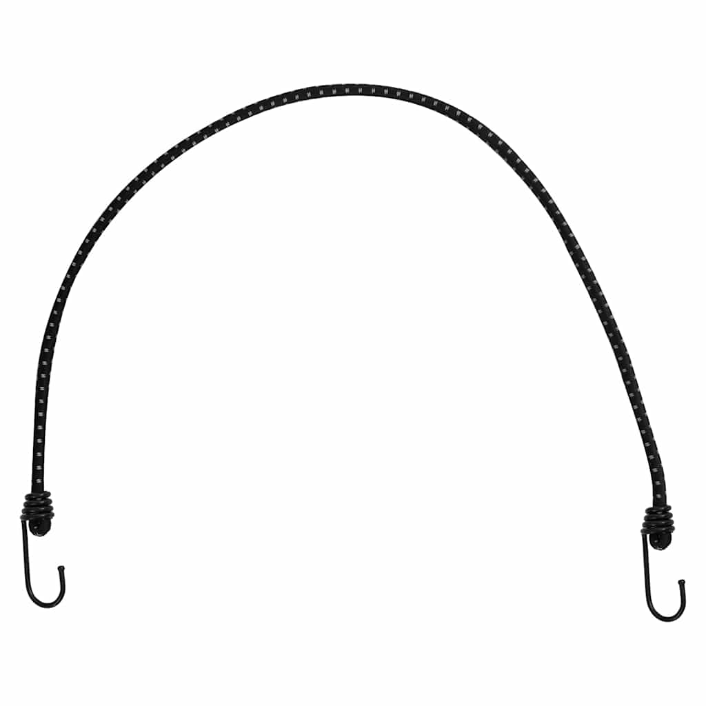 vidaXL Κορδόνια Ελαστικά Bungee με Γάντζο/Ανακλ. Ταινίες 50 τεμ 88 εκ.