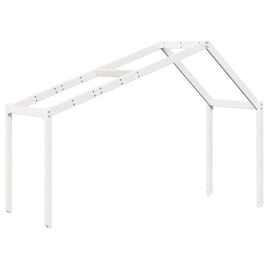 vidaXL Οροφή Κρεβατιού Παιδική Λευκό 213x95,5x144,5εκ. Ξύλο Πεύκου