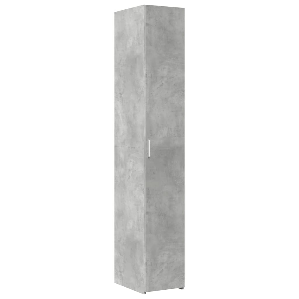 vidaXL Ντουλάπι Γκρι Σκυροδέματος 30x42,5x185 εκ. Επεξεργασμένο Ξύλο