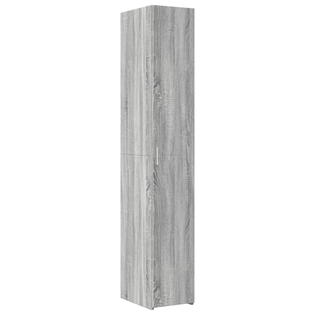 vidaXL Ντουλάπι Γκρι Sonoma 30x42,5x185 εκ. από Επεξεργασμένο Ξύλο