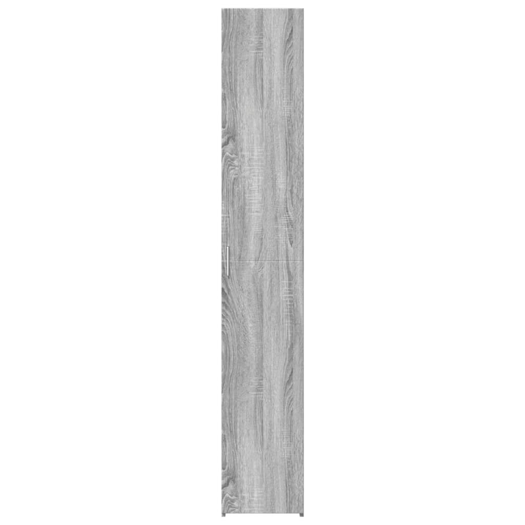 vidaXL Ντουλάπι Γκρι Sonoma 30x42,5x185 εκ. από Επεξεργασμένο Ξύλο