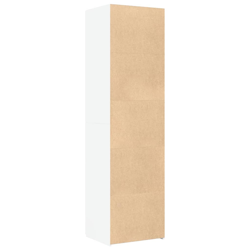 vidaXL Ντουλάπι Λευκό 50x42,5x185 εκ. από Επεξεργασμένο Ξύλο