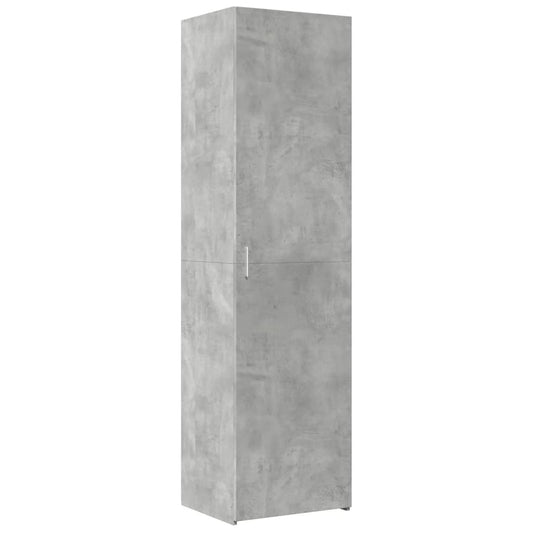 vidaXL Ντουλάπι Γκρι Σκυροδέματος 50x42,5x185 εκ. Επεξεργασμένο Ξύλο