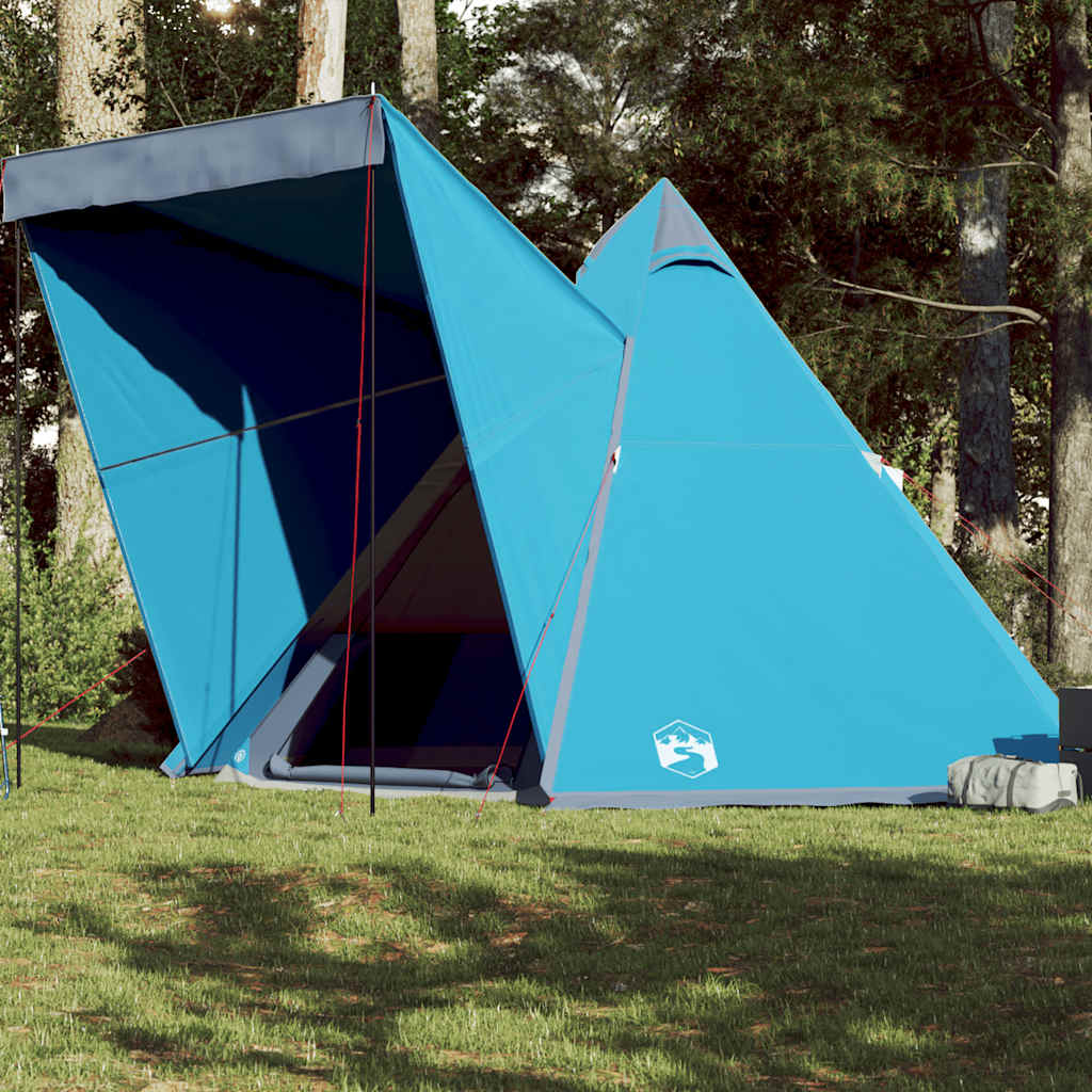 vidaXL Σκηνή Οικογενειακή Tipi 6 Ατόμων Αδιάβροχη Μπλε