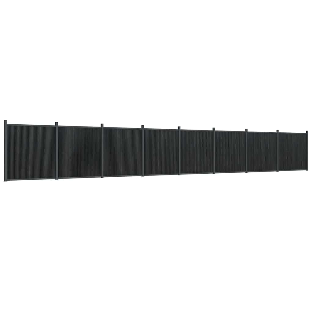 vidaXL Πάνελ Περίφραξης Γκρι 1391 x 186 εκ. από WPC