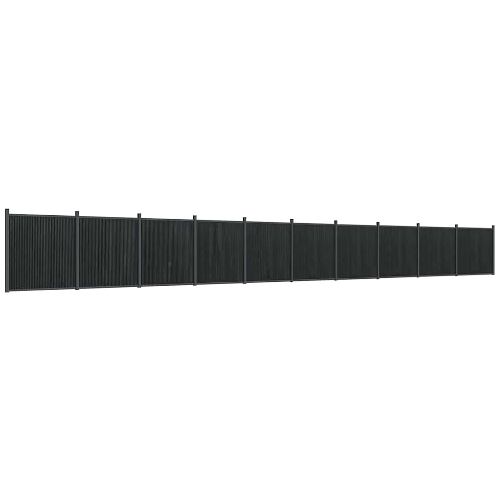 vidaXL Πάνελ Περίφραξης Γκρι 1737 x 186 εκ. από WPC