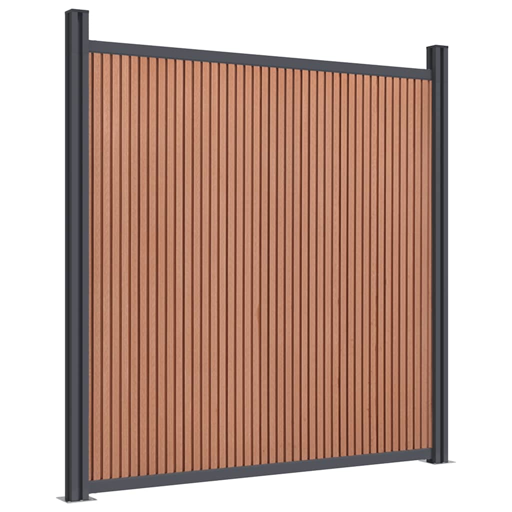 vidaXL Πάνελ Περίφραξης Καφέ 1218 x 186 εκ. από WPC