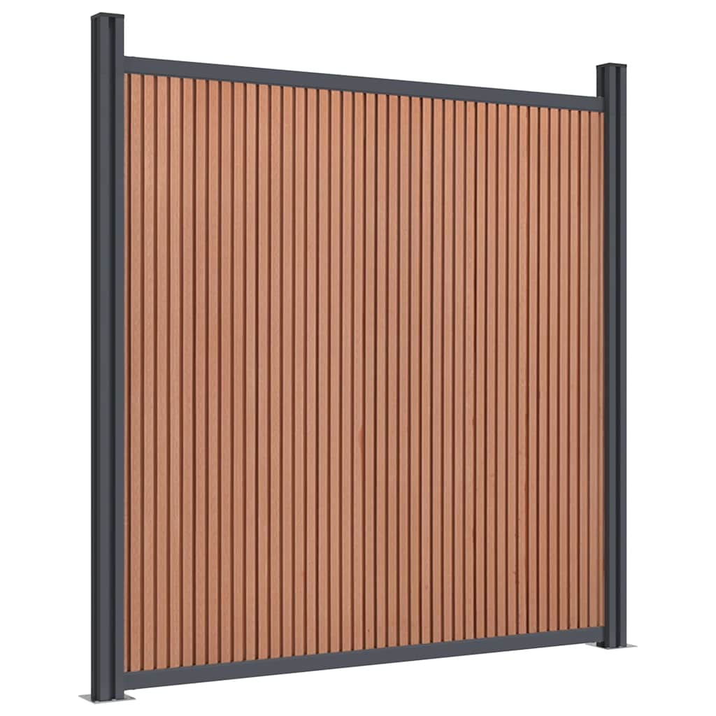 vidaXL Πάνελ Περίφραξης Καφέ 1737 x 186 εκ. από WPC