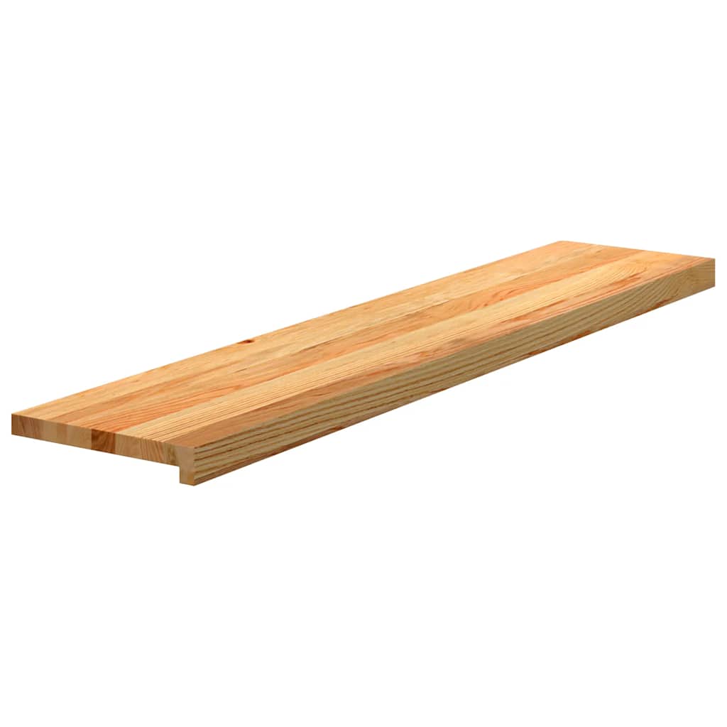 vidaXL Πατάκια Σκάλας 16 τεμ. Ανοιχτό Καφέ 120x30x2 cm Ξύλο Δρυός