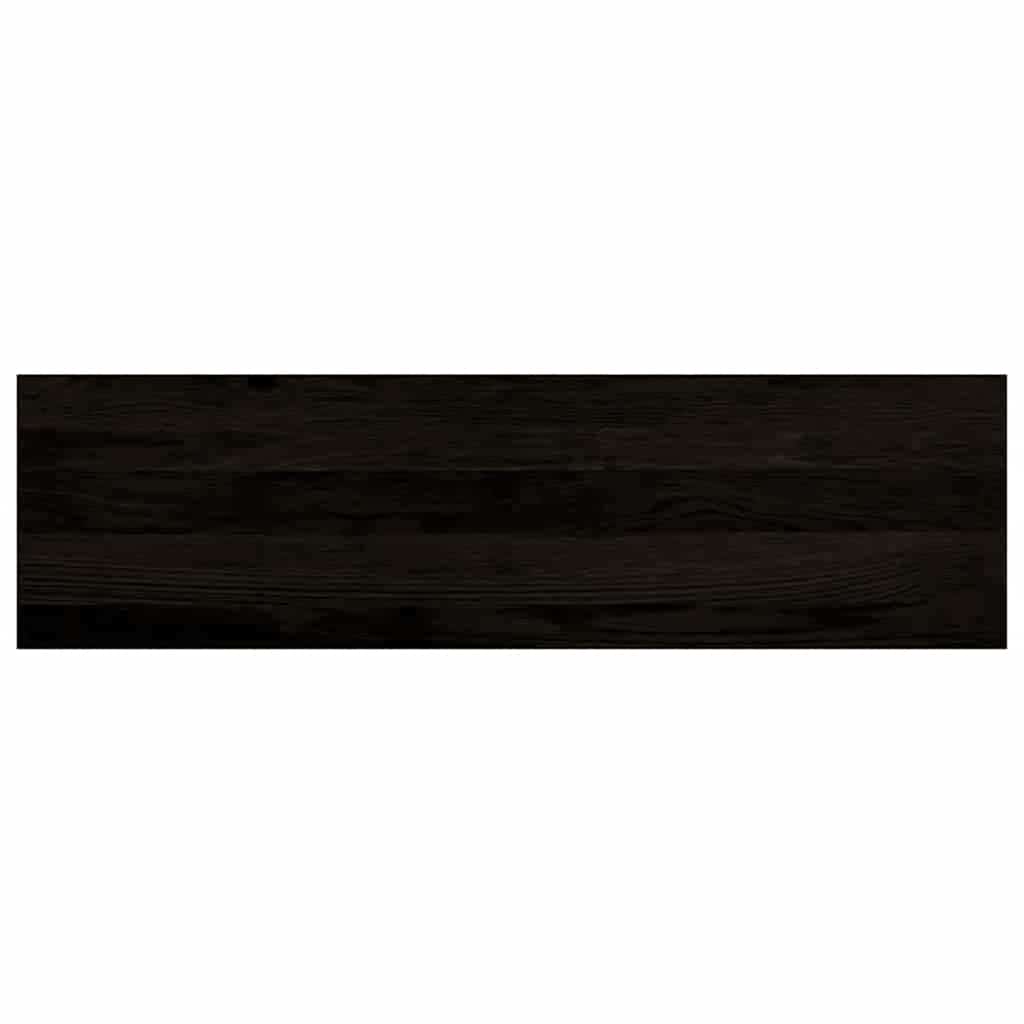 vidaXL Πέλματα Σκάλας 16 τμχ Καφέ-Μαύρο 90x25x2 cm Ξύλο μασίφ δρυς