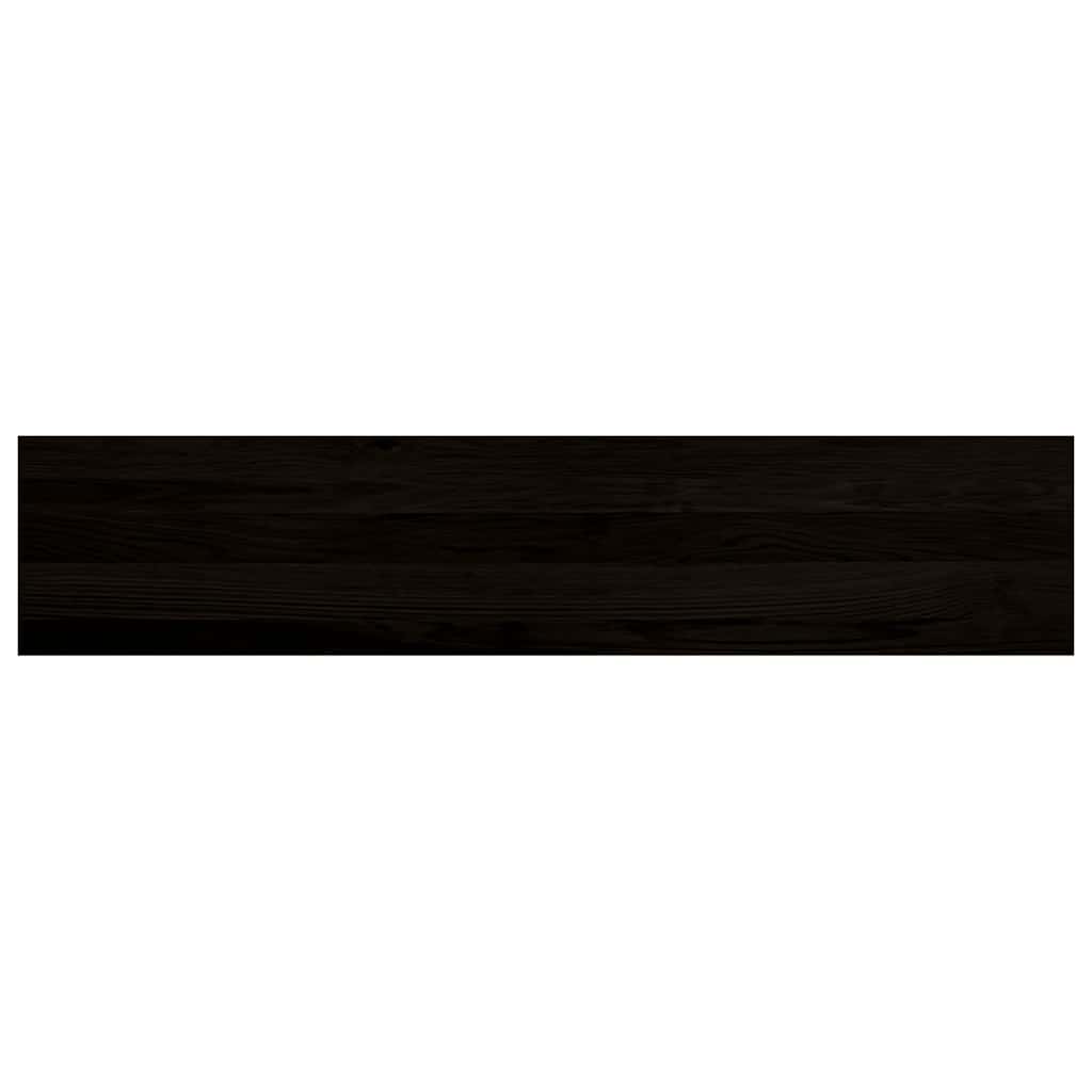 vidaXL Πέλματα Σκάλας 2 τεμάχια Σκούρο καφέ 120x30x2cm Ξύλο μασίφ δρυς