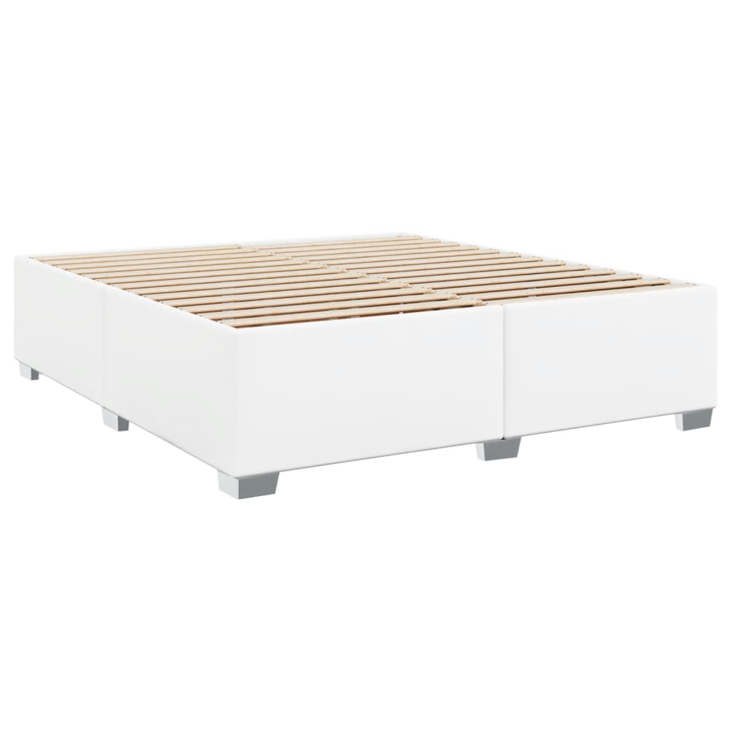 vidaXL Πλαίσιο Κρεβατιού Λευκό 180x200 εκ. από Συνθετικό Δέρμα