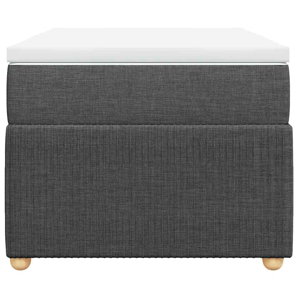 vidaXL Κρεβάτι Boxspring με Στρώμα Σκούρο Γκρι 80x200 εκ. Υφασμάτινο