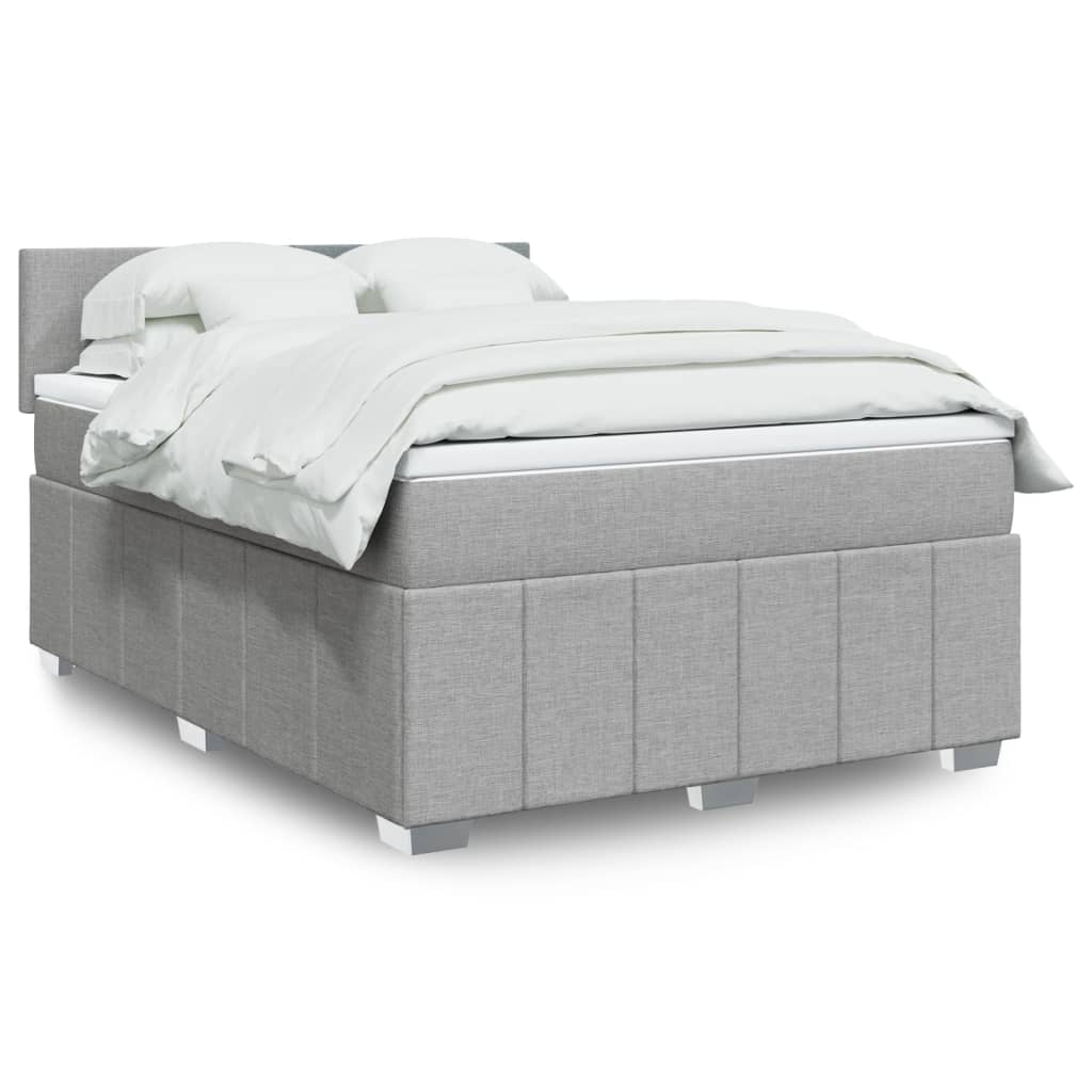 vidaXL Κρεβάτι Boxspring με Στρώμα Αν. Πράσινο 160x200εκ Υφασμάτινο