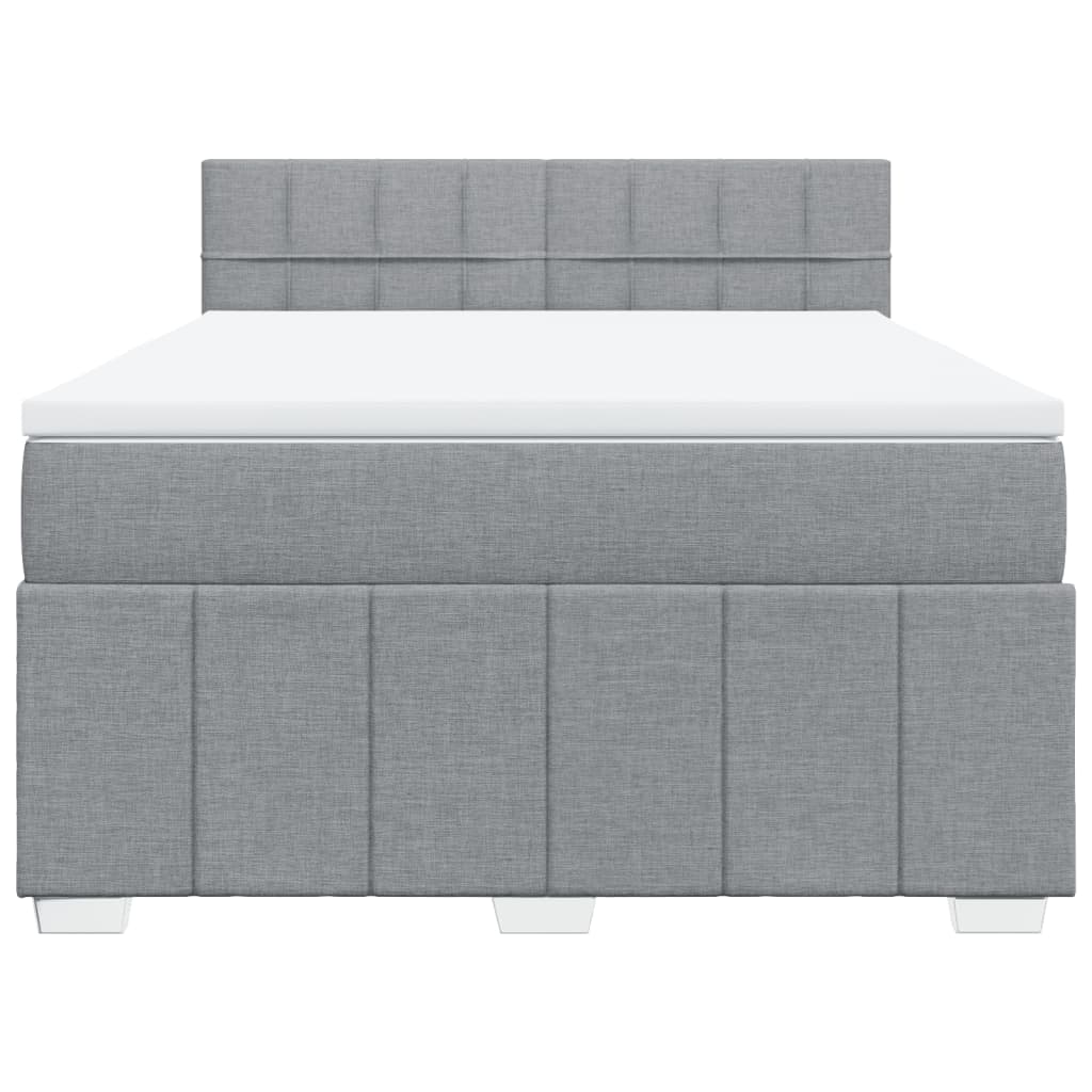 vidaXL Κρεβάτι Boxspring με Στρώμα Αν. Πράσινο 160x200εκ Υφασμάτινο