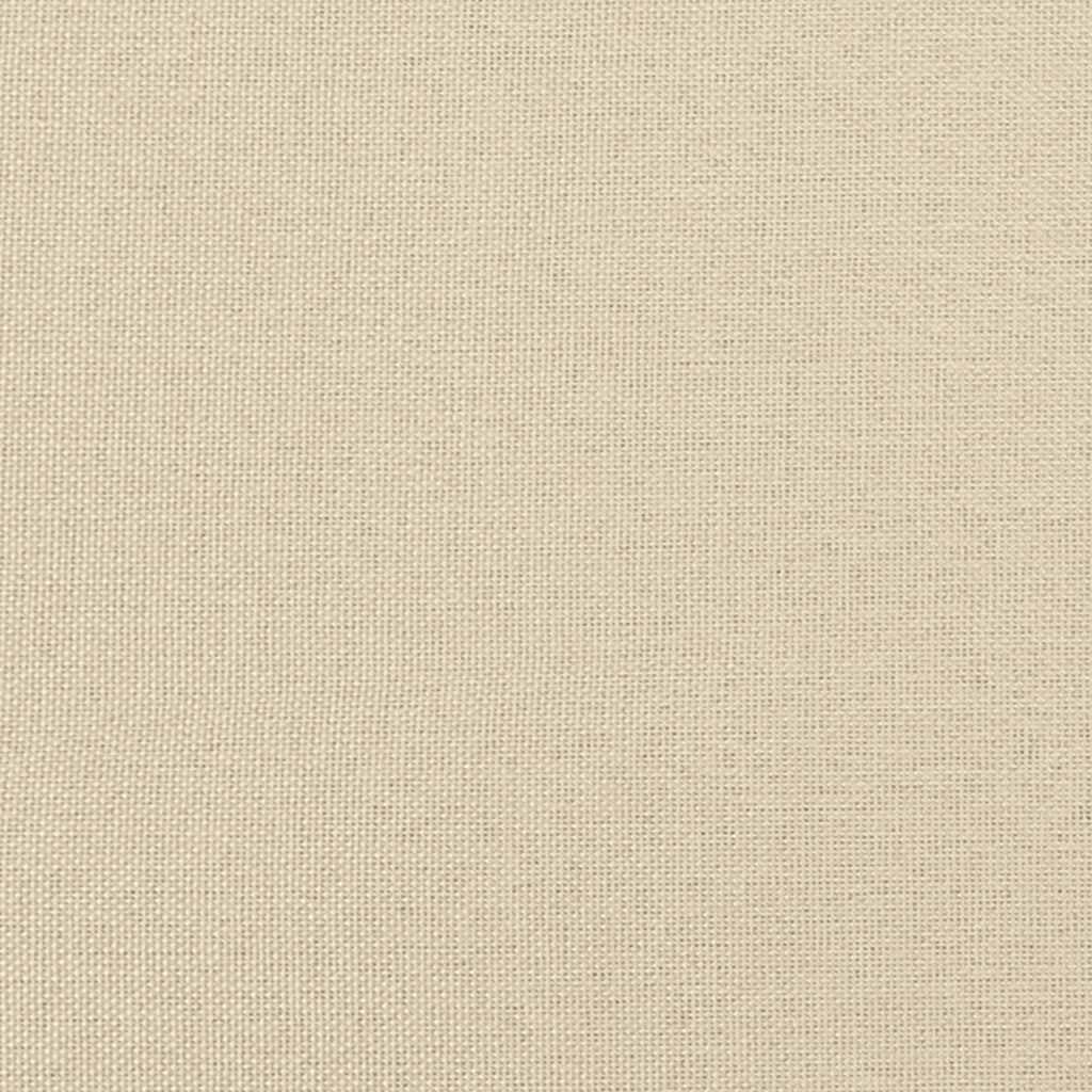 vidaXL Κρεβάτι Boxspring με Στρώμα Κρεμ 80 x 200 εκ. Υφασμάτινο