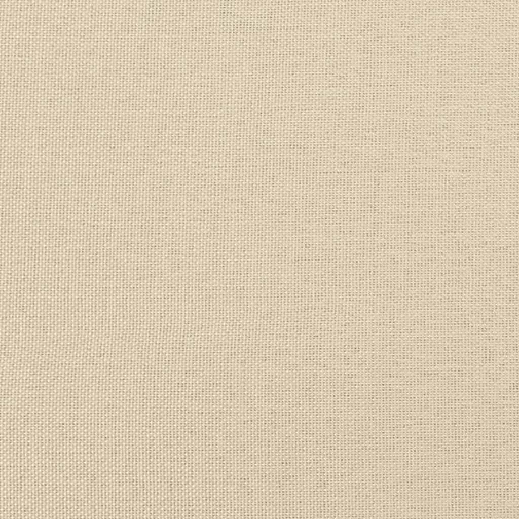 vidaXL Κρεβάτι Boxspring με Στρώμα Κρεμ 80 x 200 εκ. Υφασμάτινο
