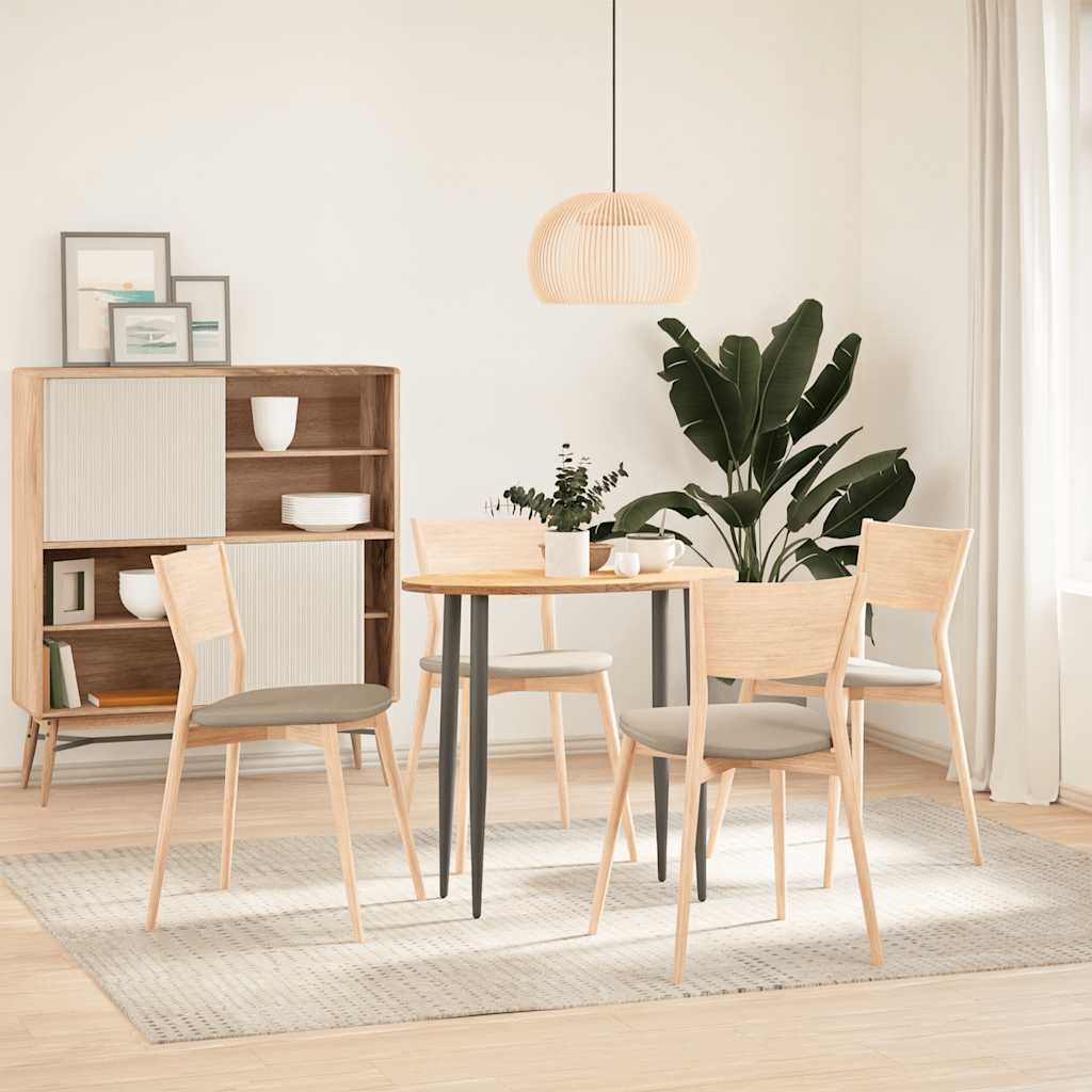 vidaXL Επιτραπέζια επιφάνεια 80x40x2 cm μασίφ ξύλο δρυς οβάλ