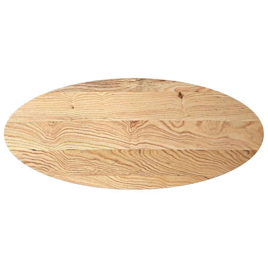 vidaXL Επιτραπέζια επιφάνεια 140x60x4 εκ. από Μασίφ Ξύλο Δρυός Οβάλ