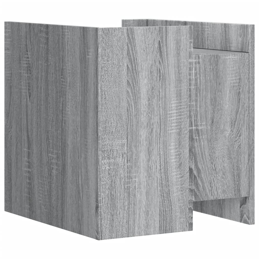 vidaXL Κομοδίνο Sonoma Γκρι 45x50x50 εκ. από Επεξεργασμένο Ξύλο