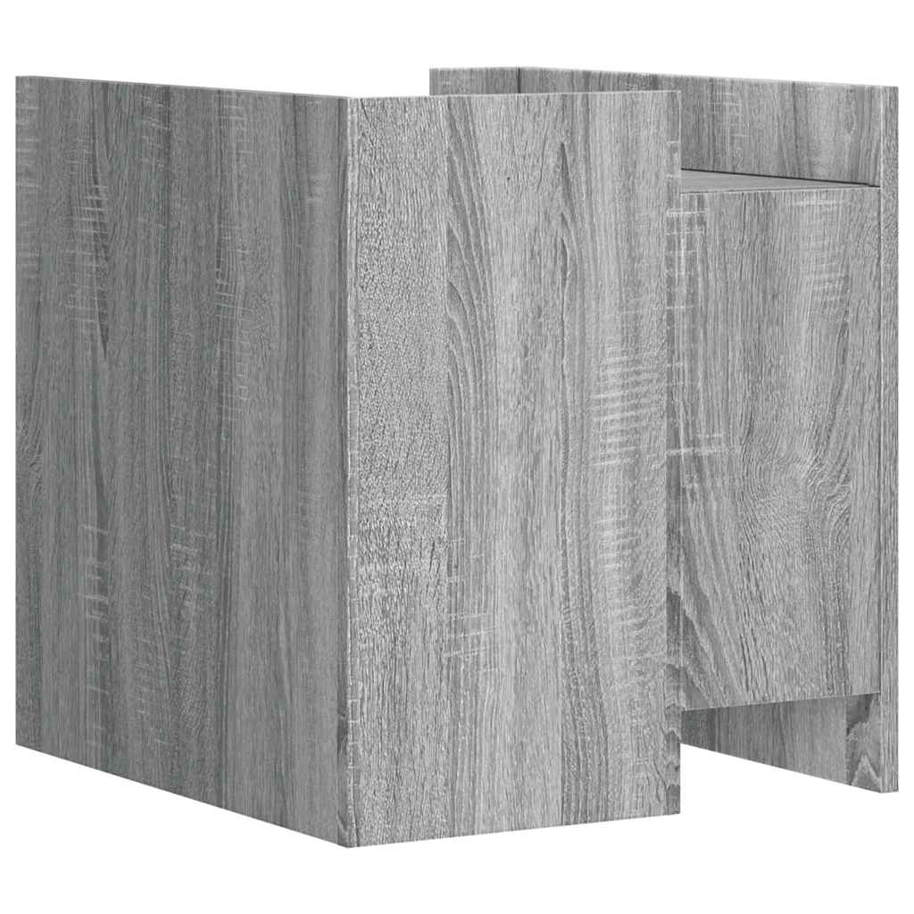 vidaXL Κομοδίνο Sonoma Γκρι 45x50x50 εκ. από Επεξεργασμένο Ξύλο