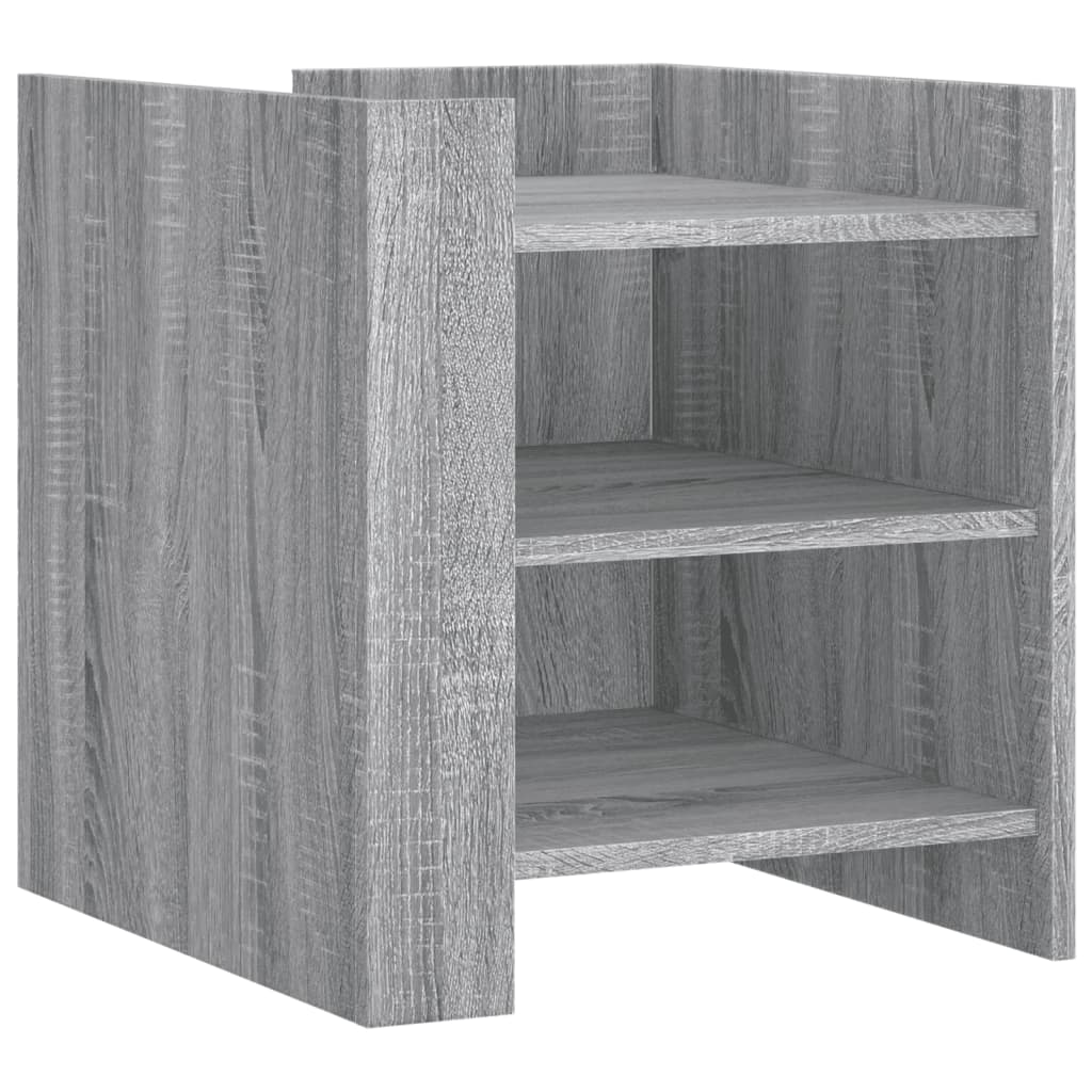 vidaXL Κομοδίνο Sonoma Γκρι 45x50x50 εκ. από Επεξεργασμένο Ξύλο