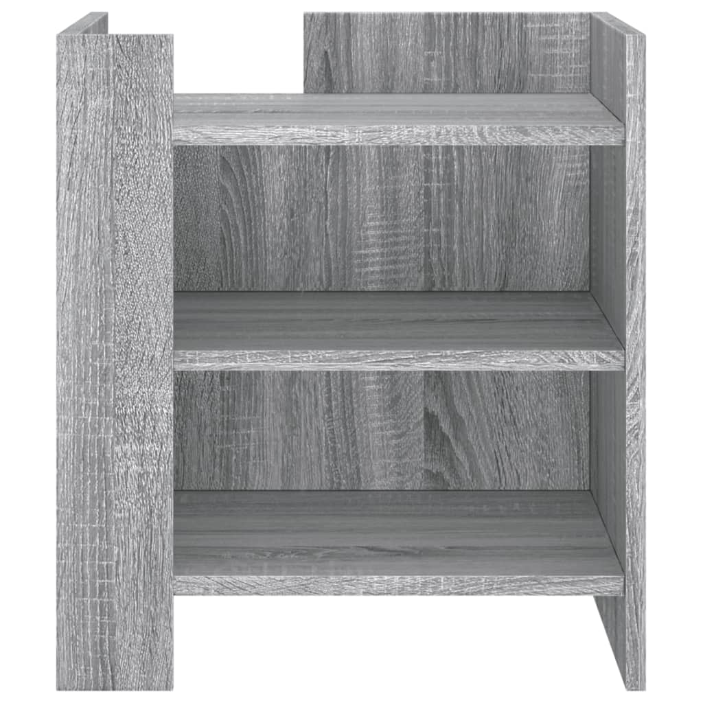 vidaXL Κομοδίνο Sonoma Γκρι 45x50x50 εκ. από Επεξεργασμένο Ξύλο
