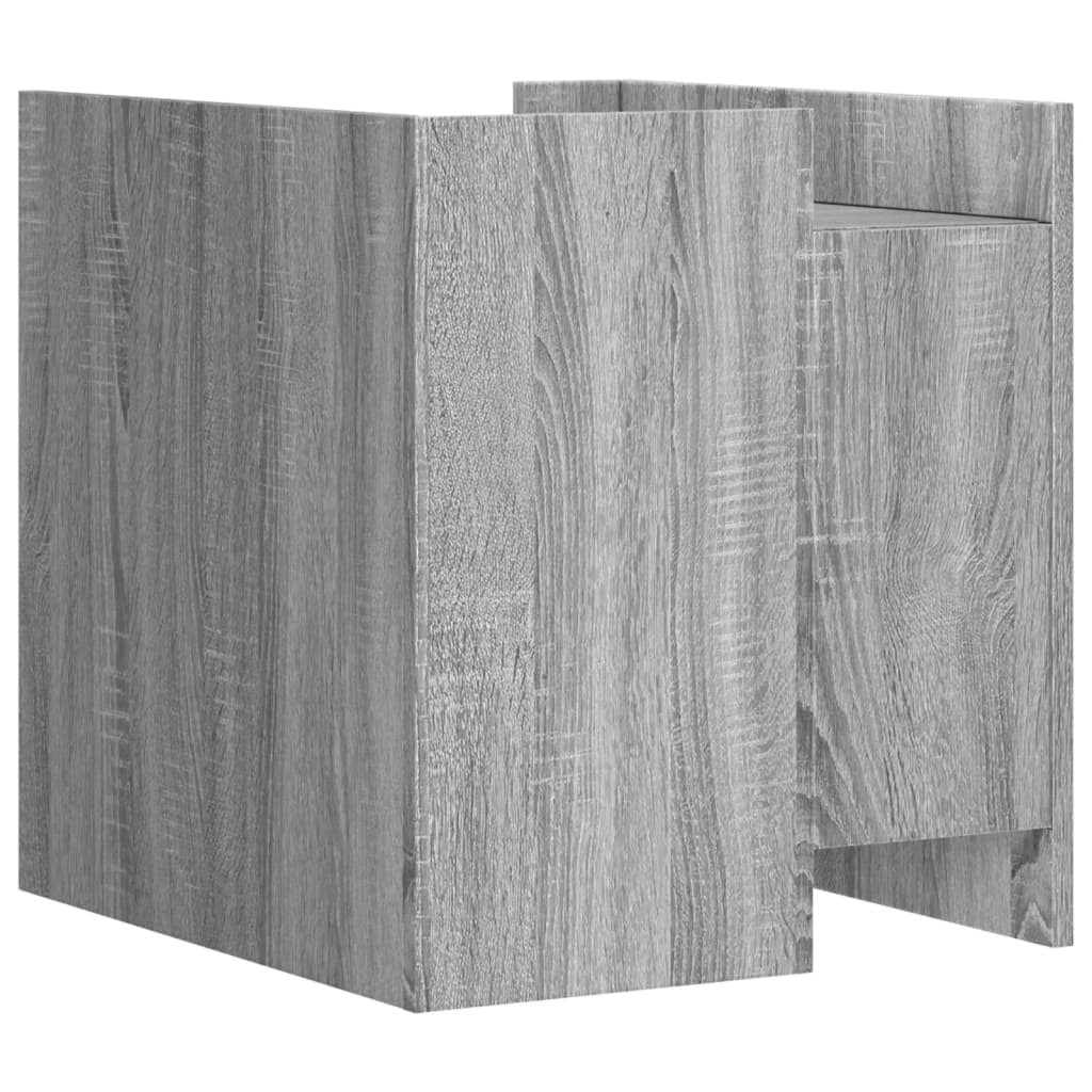 vidaXL Κομοδίνο Sonoma Γκρι 45x50x50 εκ. από Επεξεργασμένο Ξύλο